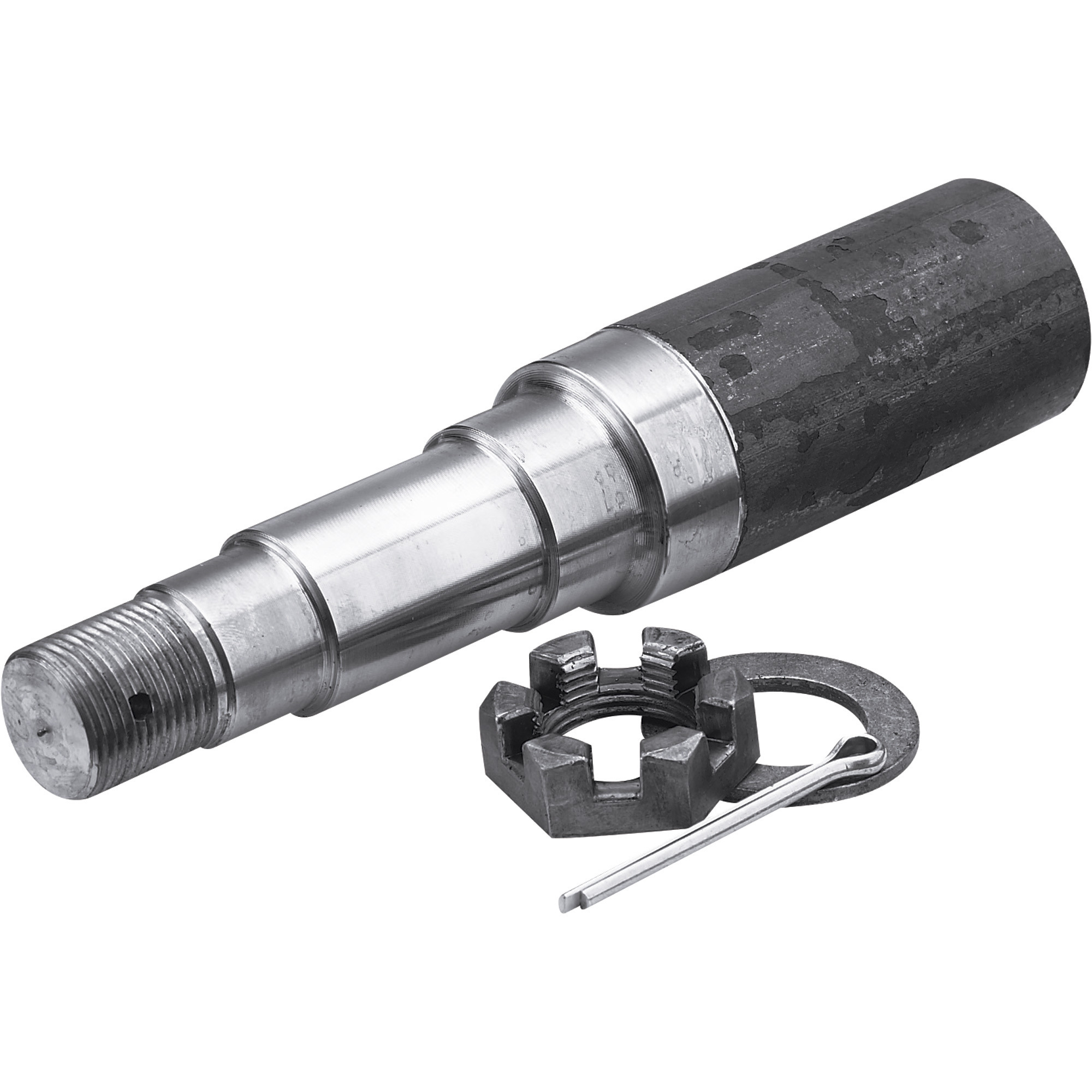Ultra-Tow Trailer Axle Spindle, 1-3/4in. Round, 8in.L, Single